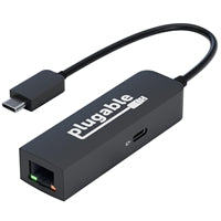 Plugable USB-C to 2.5GbE Ethernet Adapter with 100W PD Charging Plugable USB-C to 2.5GbE Ethernet Adapter with 100W PD Charging